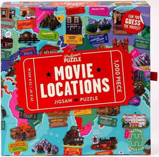 Movie Locations Jigsaw Puzzle Fun Movie Gift Movie Themed 1000 Pieces