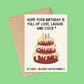 Funny Birthday Card For Her, Autocorrect Cock Card, Funny Card, Birthday card, Autocorrect Cards, Funny Birthday Cards, Greetings cards,