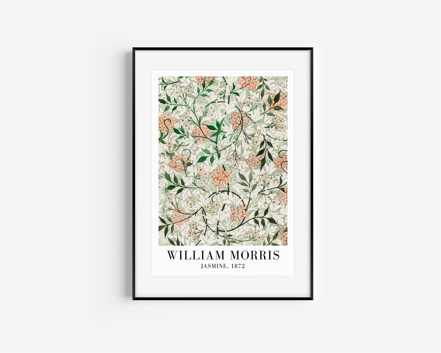 William Morris Art Print, Botanical print, William Morris Jasmine 1872, Printed Wall Art, Vintage Poster, Wall Décor, Home Décor, Jasmine,