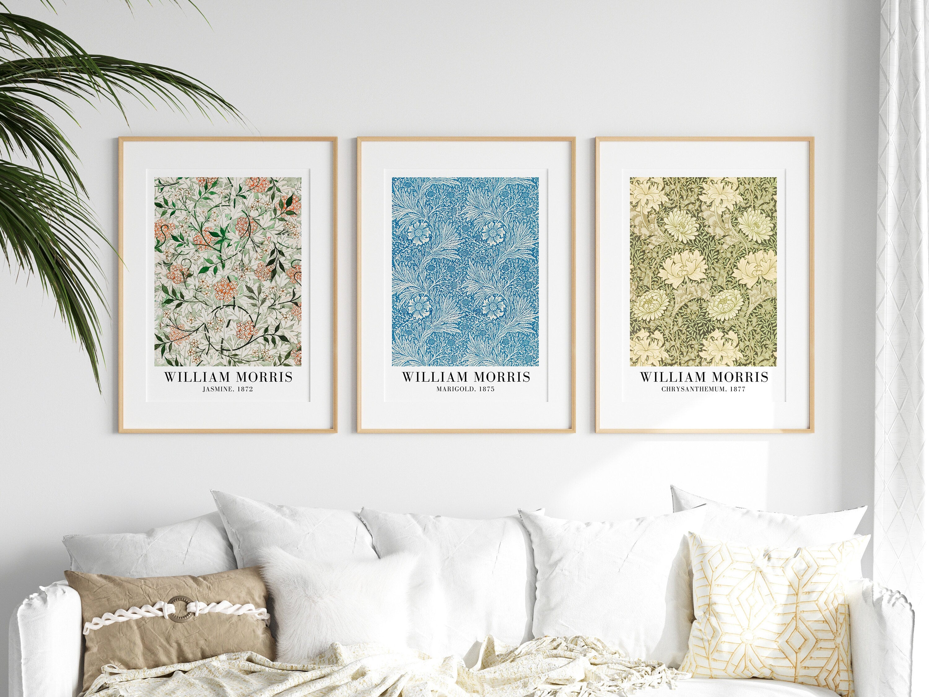 William Morris Prints Set of 3, Botanical Prints, Floral Prints