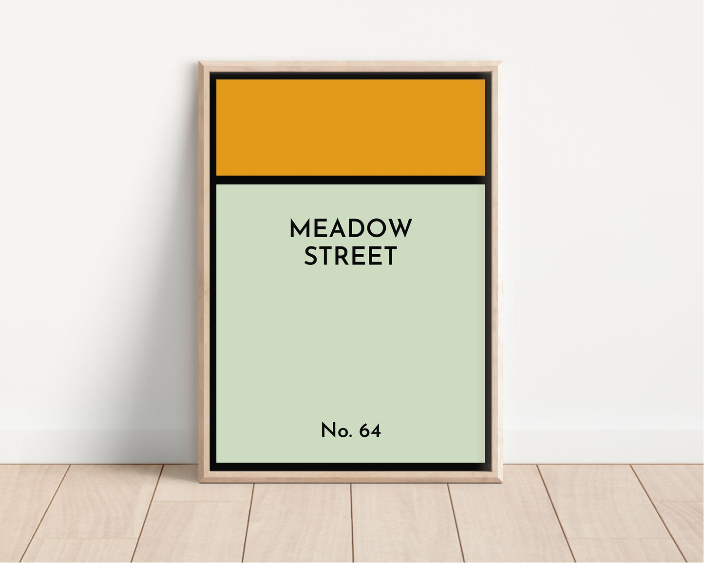 Custom Inspired Monopoly Board Print, Gift Idea, Custom Monopoly Property Street, New Home Gift, Housewarming, A5 A4 A3 A2, Personalised