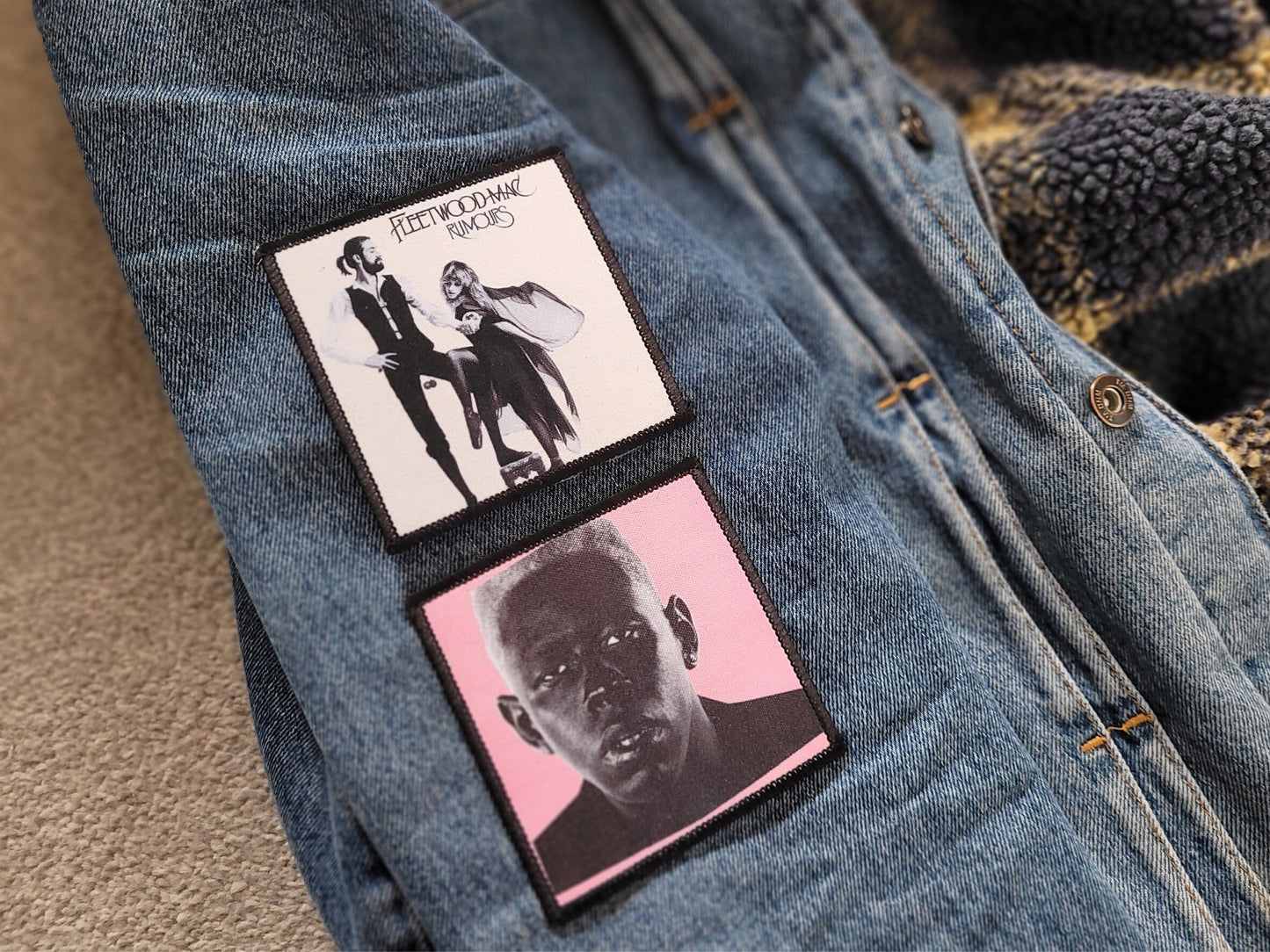 Custom Album Square Sew-on Fabric Patch Badges, Perfect For Sewing Onto Clothing, Any Album You Like As Sew-on Patch, Battle Jacket Ideas