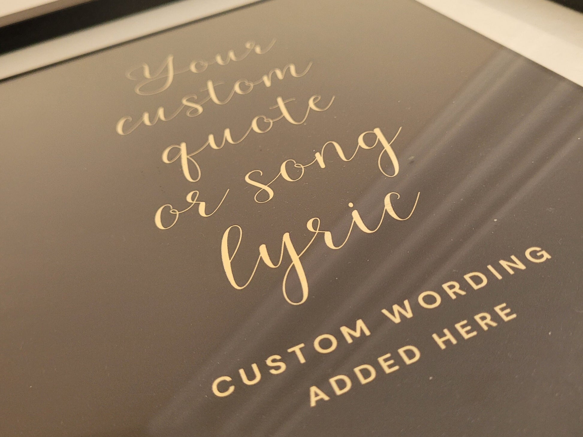 Your Custom Quote Print in Gold Foil, Silver Foil, Custom Wording Wall Art, Personalised Quote Typography Print, Housewarming, Anniversary