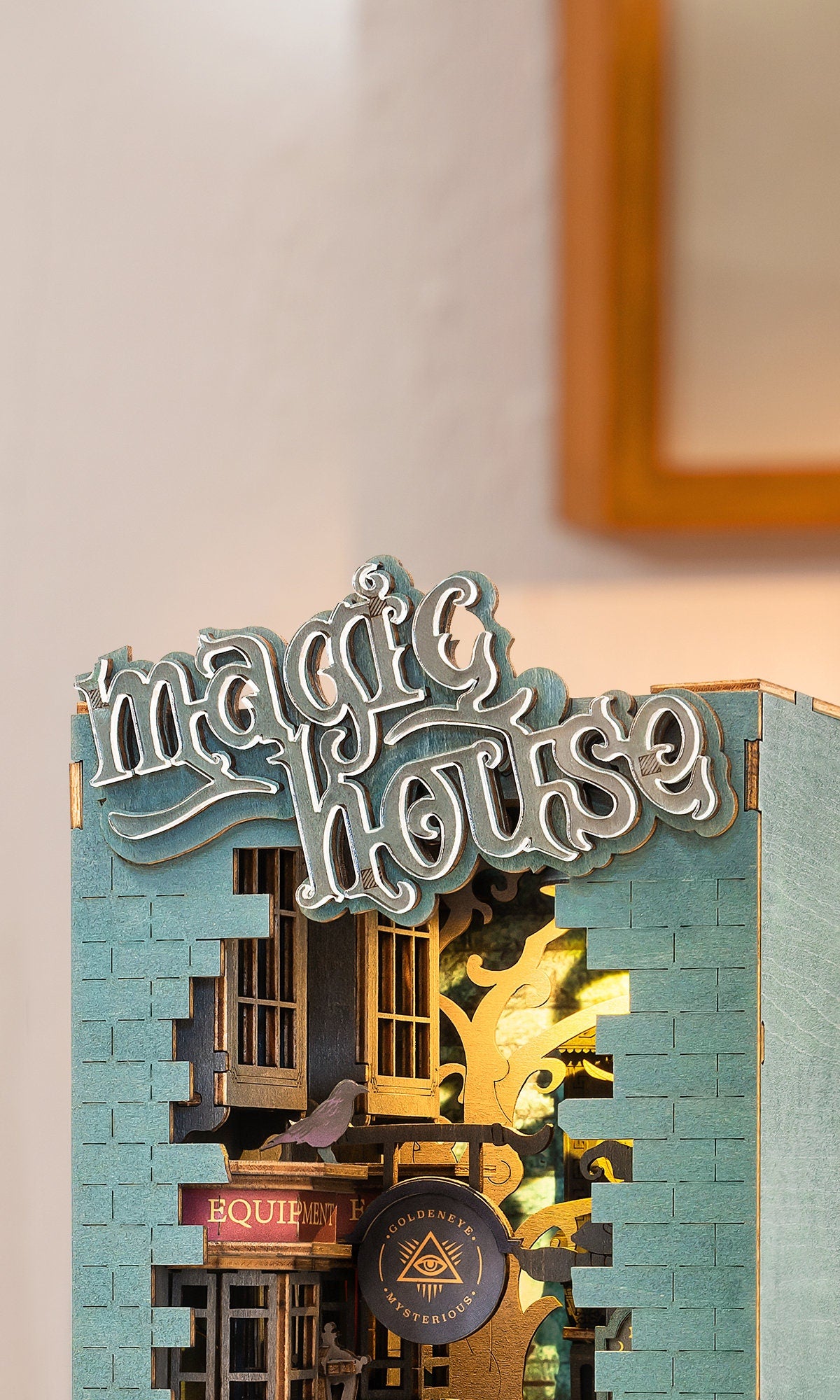 Ulikey Book Nook Kit, DIY Maison Miniature a Construire Maison de