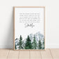 Climbing Mountains Print, Mountain Print, Hiking, Nature's Peace, Exploring Print Unframed, A4 A3 A2, Walking and Hiking, John Muir Quote