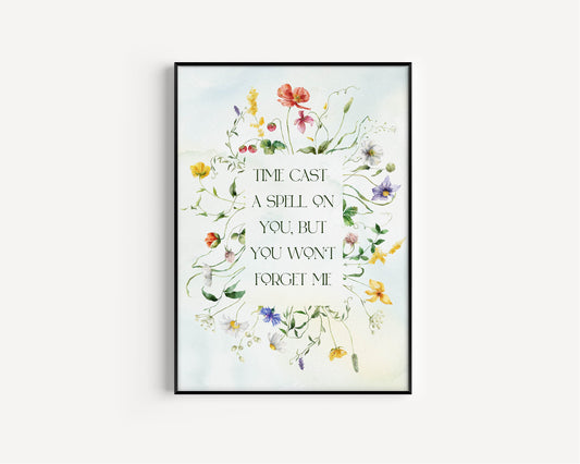 Fleetwood Mac Inspired Lyric Art Print, Silver Springs, Wall Decor, Music Prints, Fleetwood Mac Lyrics, Fleetwood Mac Inspired,